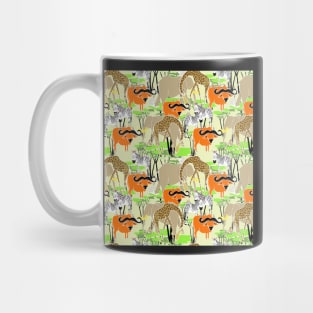 Animals of Africa, on safari Mug